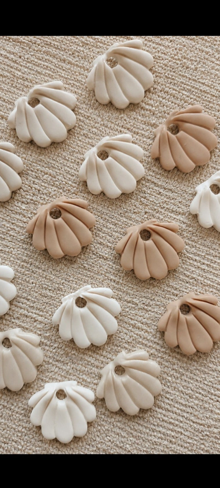 Boucles d'oreilles Coquillages – Teintes Nudes