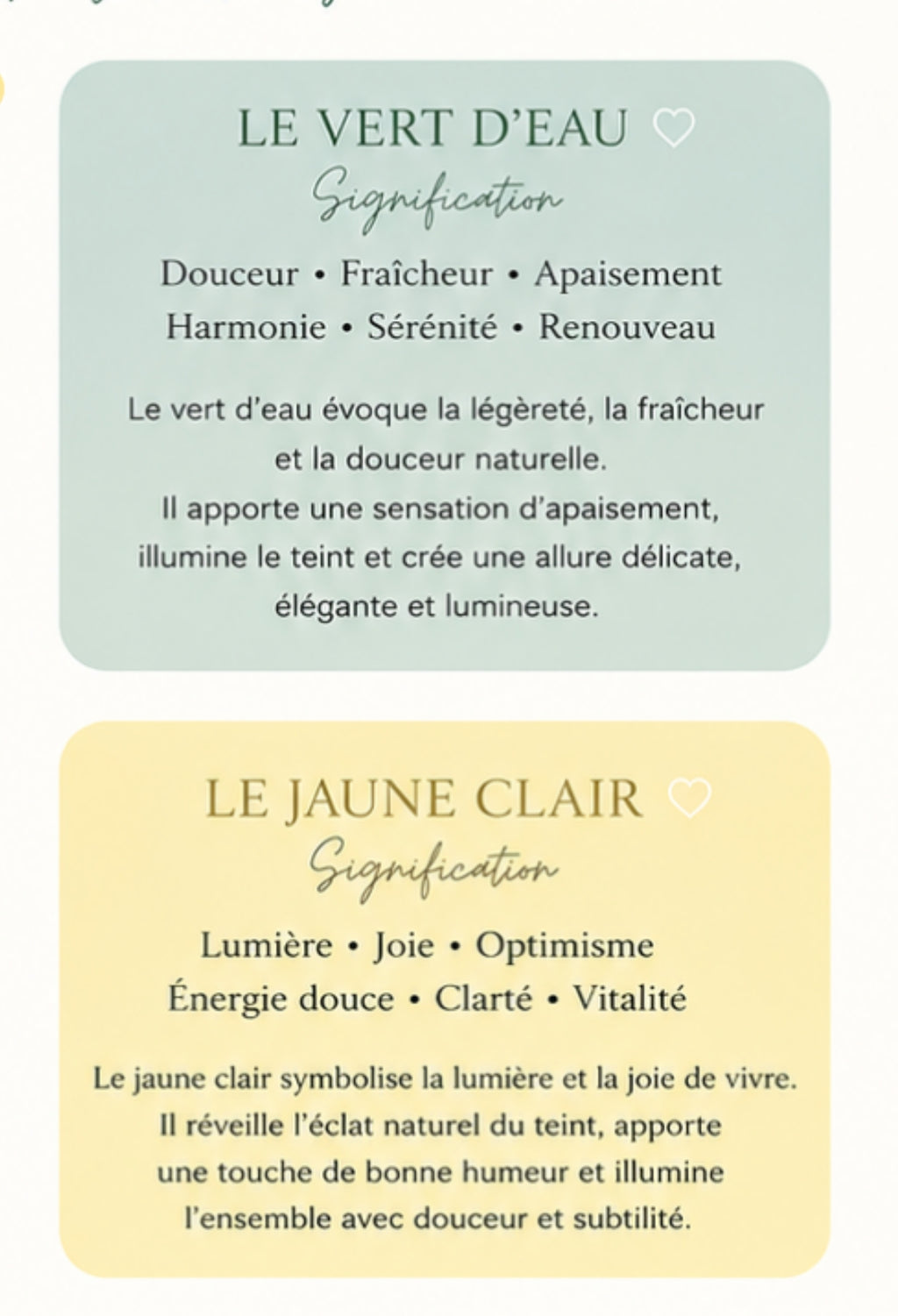 Les vertes pour la femme été