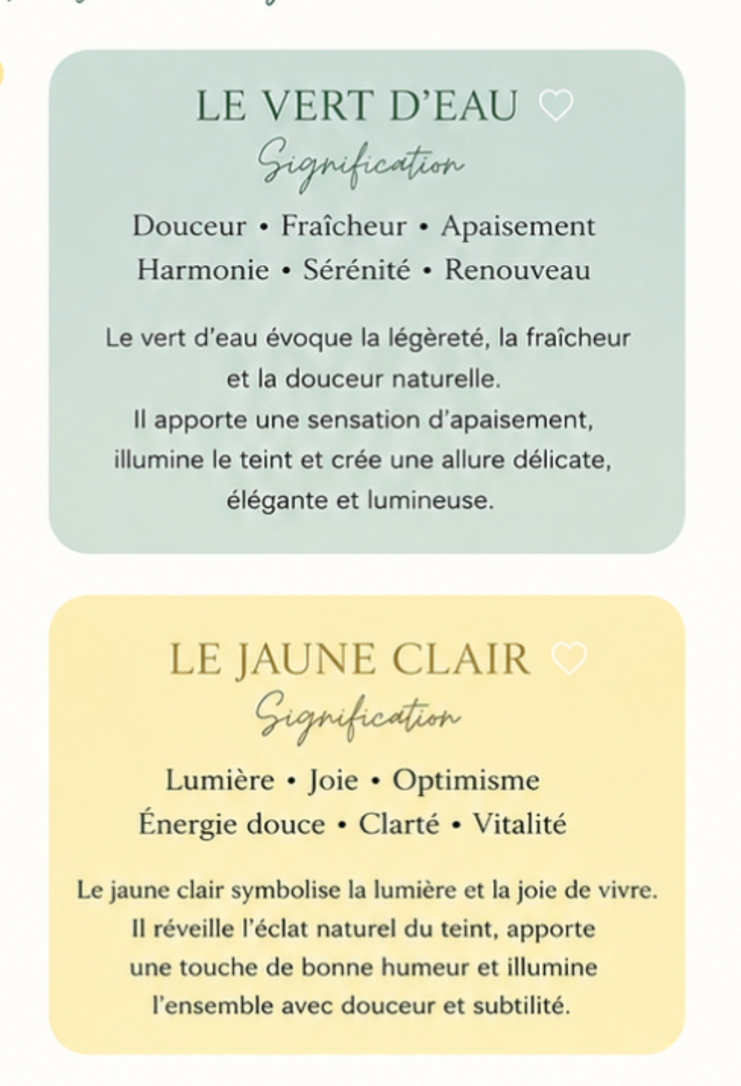 Les vertes pour la femme été